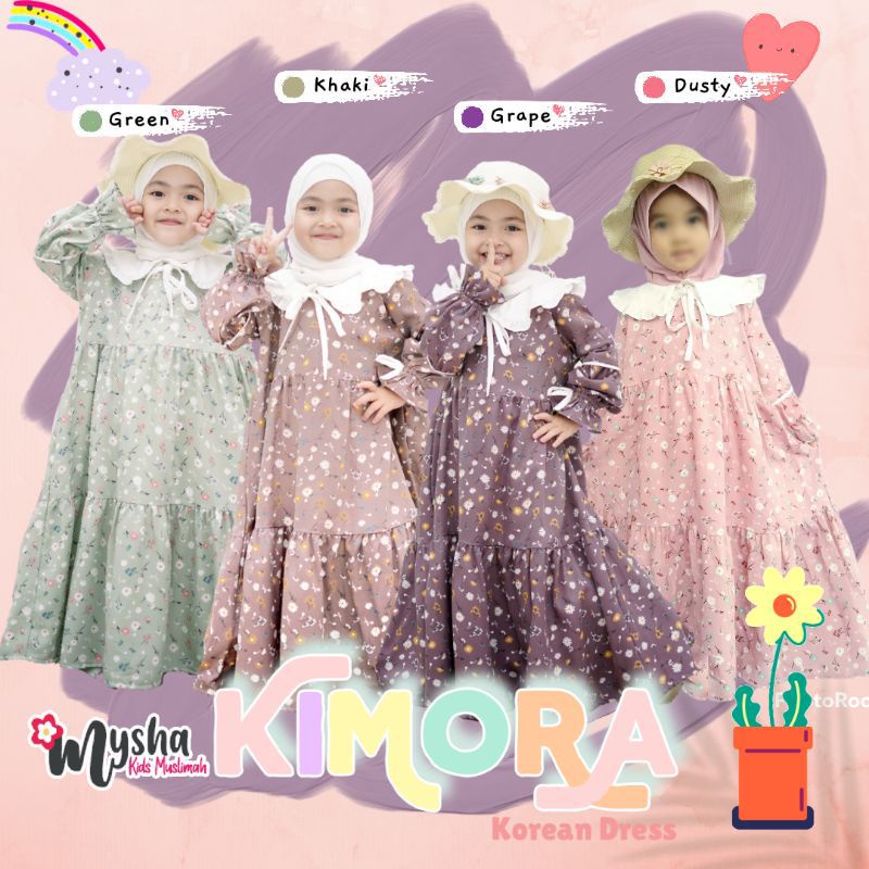 KIMORA gamis kerah korea