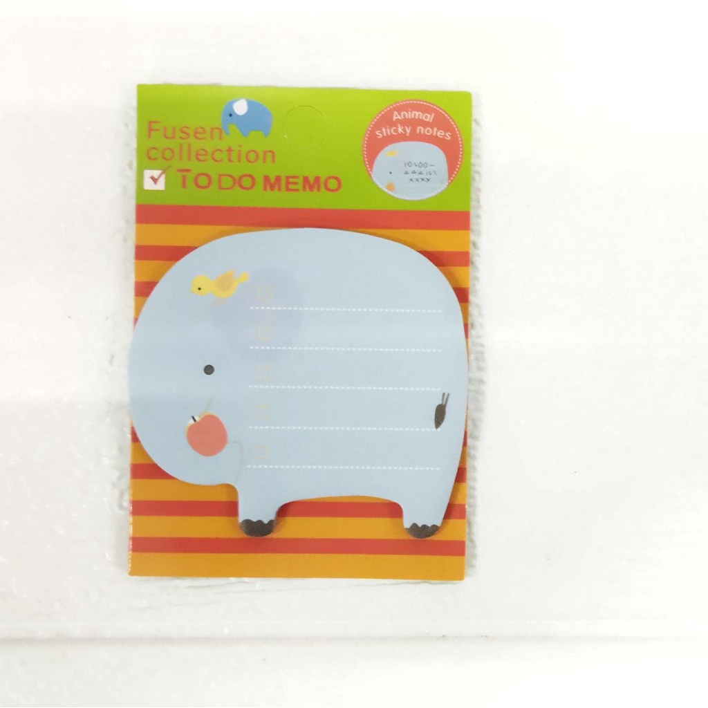 ❄ OSZI ❄ R457 Sticky Note Animal / Kertas Memo Binatang-GAJAH