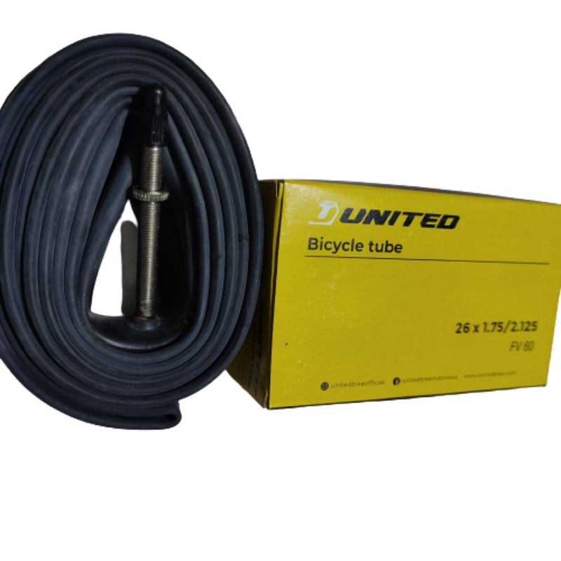 ban dalam sepeda ukuran 26x1.75-2.125 pentil presta - ban dalam united 26 dop presta - ban dalam sep