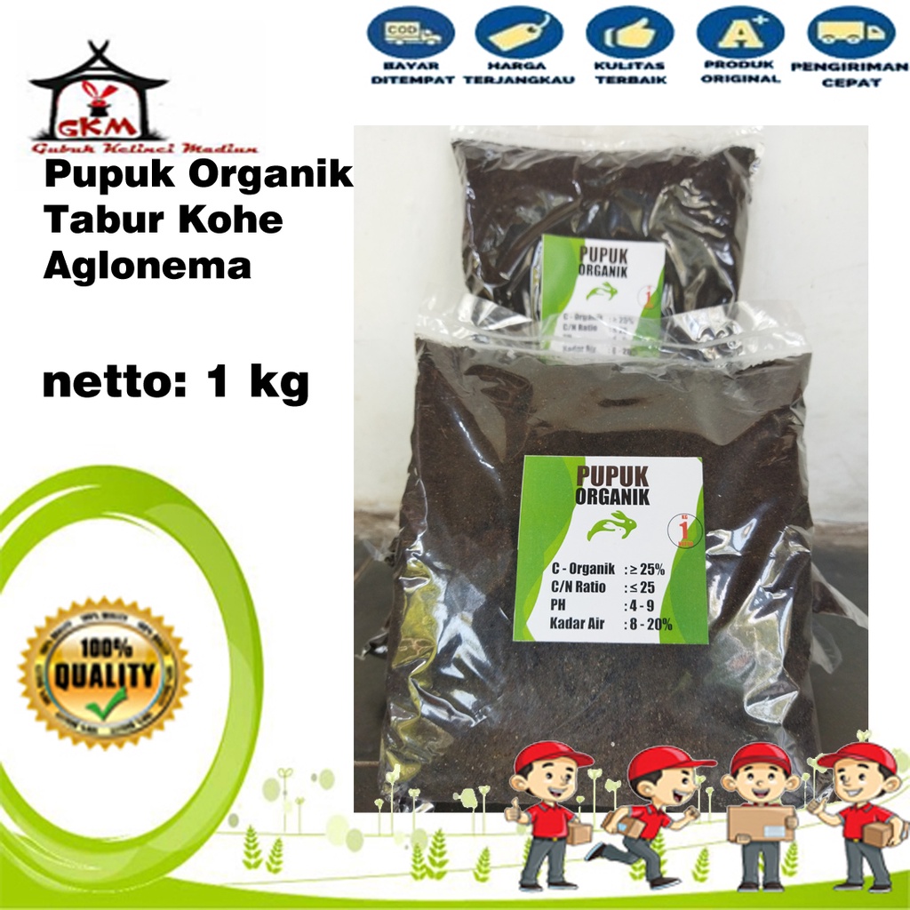 Pupuk Organik Tabur Kelinci Kohe 1 Kg