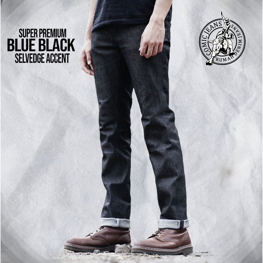 black selvedge denim