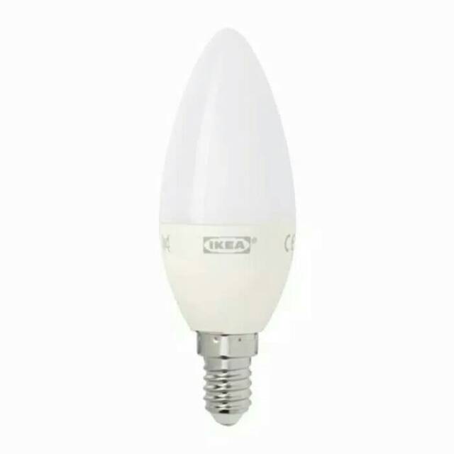 Ledare Bohlam Ikea LED E14 400 Lumen Dapat Diredupkan