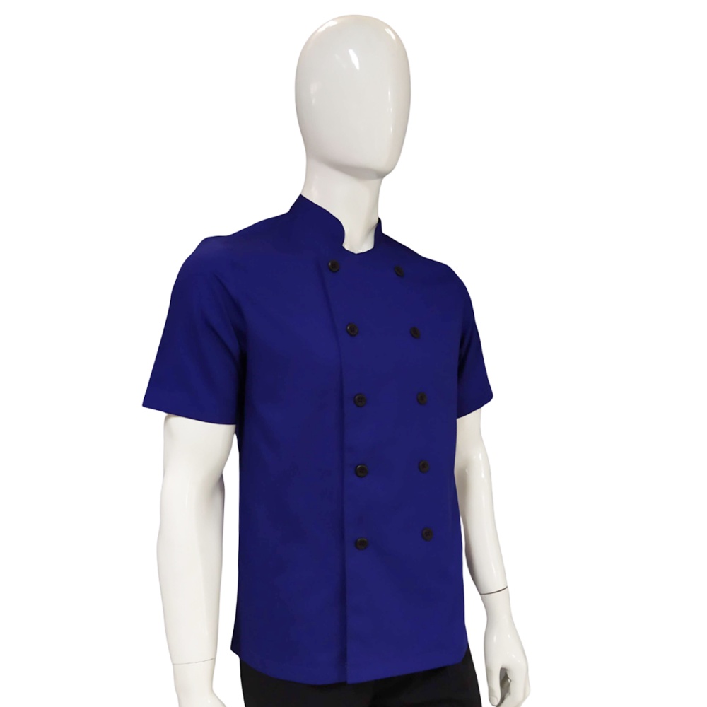 Chef Wear Baju Koki SS Pls Biru