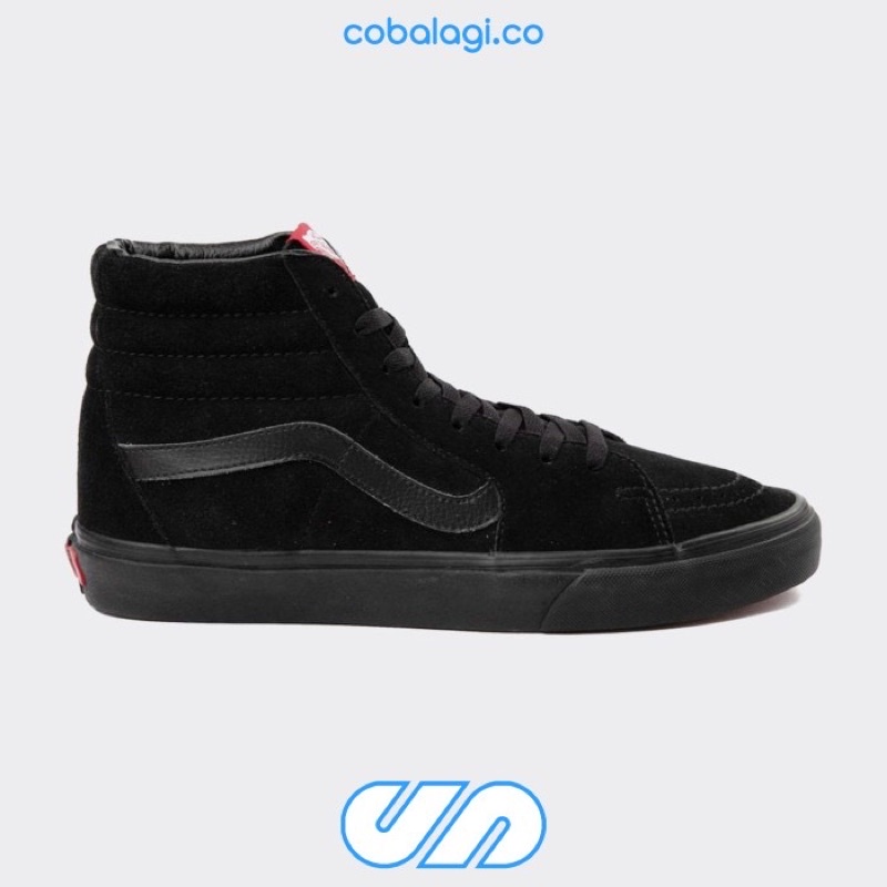 VANS Classic Sk8-Hi Black Black Full Black BNIB ORIGINAL RESMI PT NAVYA