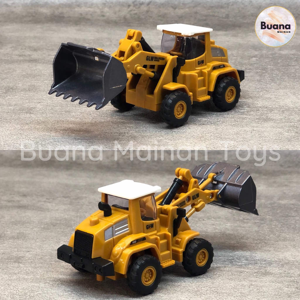 DIECAST KONSTRUKSI ALLOY TRUCK GLW MODEL BULDOSER EXCAVATOR TRUK BEKO