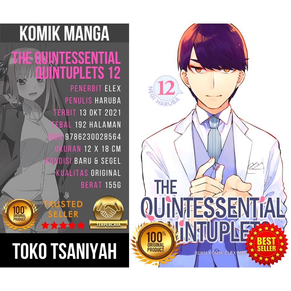 Komik The Quintessential Quintuplets 12 Negi Haruba Komik Romance Romantis Romansa Cinta Manga Anime