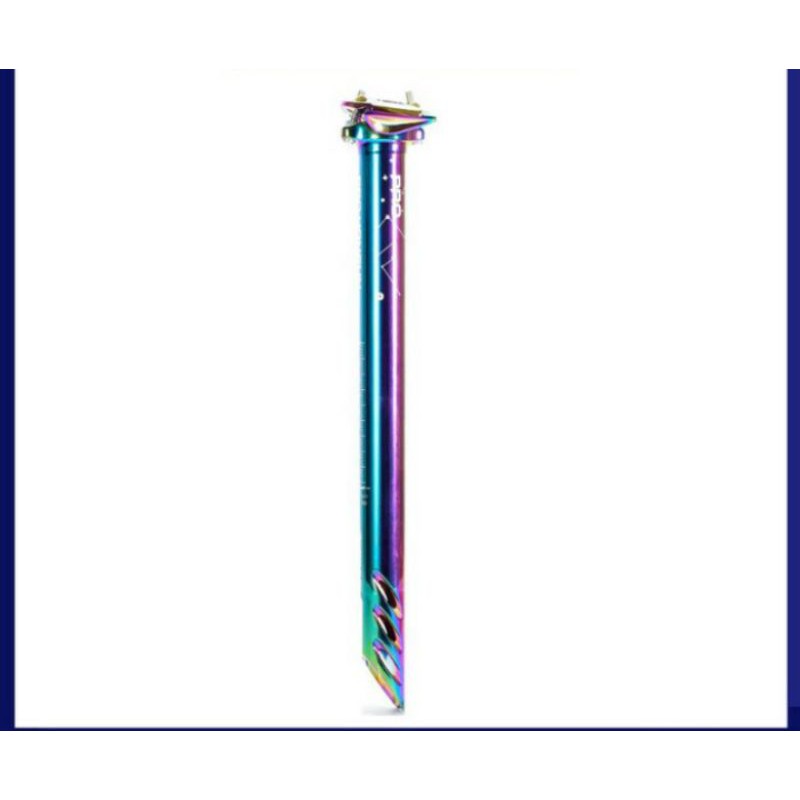 Honsun pro seatpost tiang sedel alloy 30.8 30.9 × 380 rainbow pelangi
