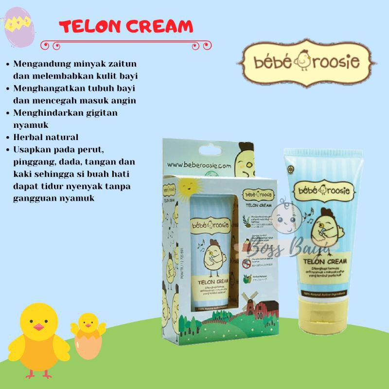 BEBE ROOSIE - Telon Cream 60gr / Krim Telon Anti Nyamuk