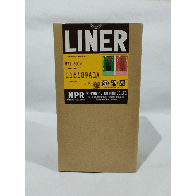Liner Mitsubishi 6D16t NPR Japan (100% asli)