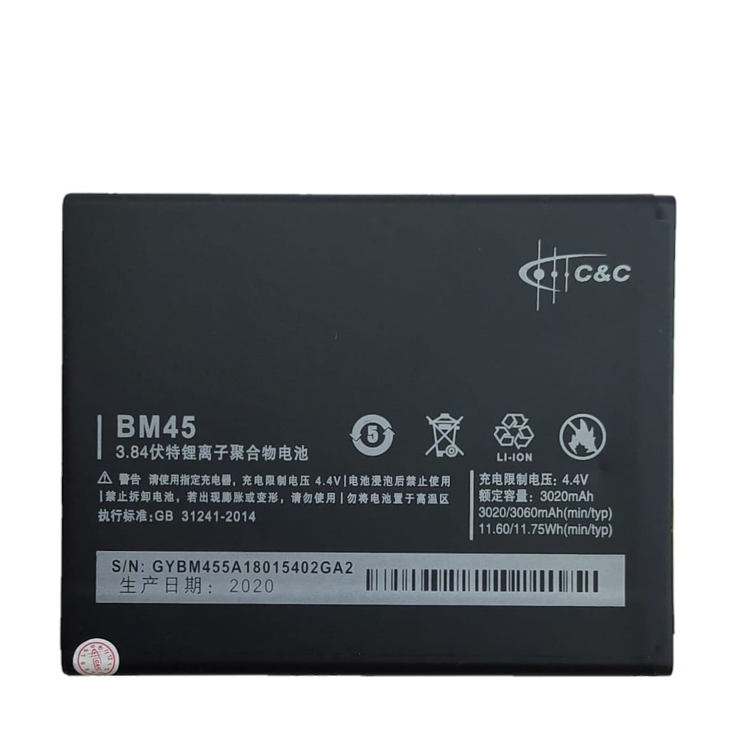 Batre Battery Baterai Xiaomi Redmi Note 2 BM45 MERK C&amp;C