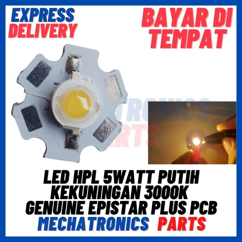 [DSP-9251] LED HPL 5WATT PUTIH KEKUNINGAN 3000K GENUINE EPISTAR PLUS PCB