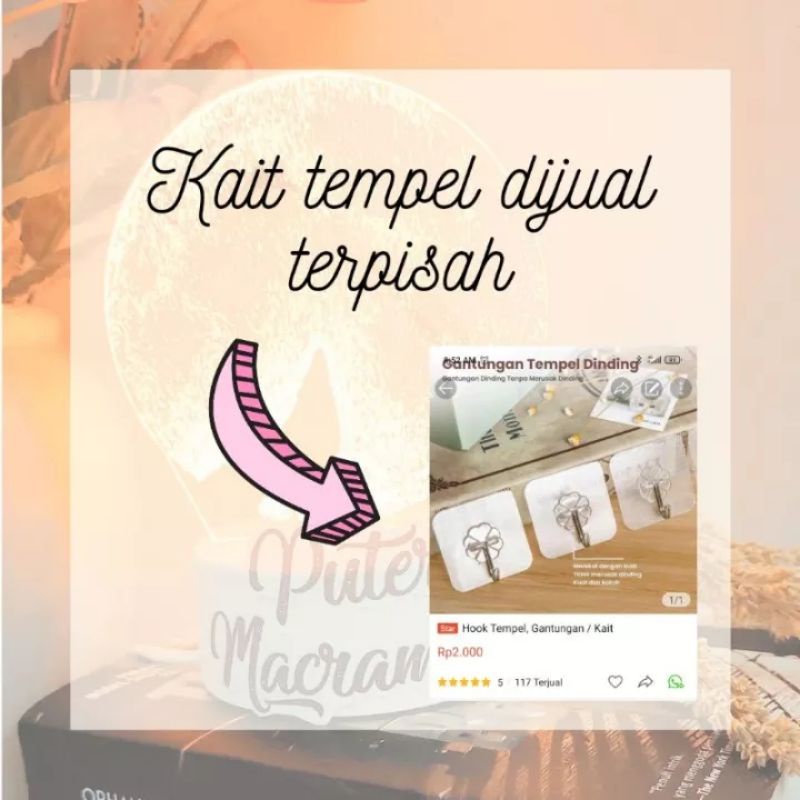 Hiasan Dinding Macrame Rotan Wall Hanging