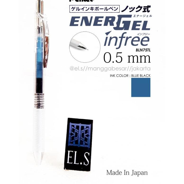 

♧ Pentel Energel Infree 0.5 BlueBlack ♜