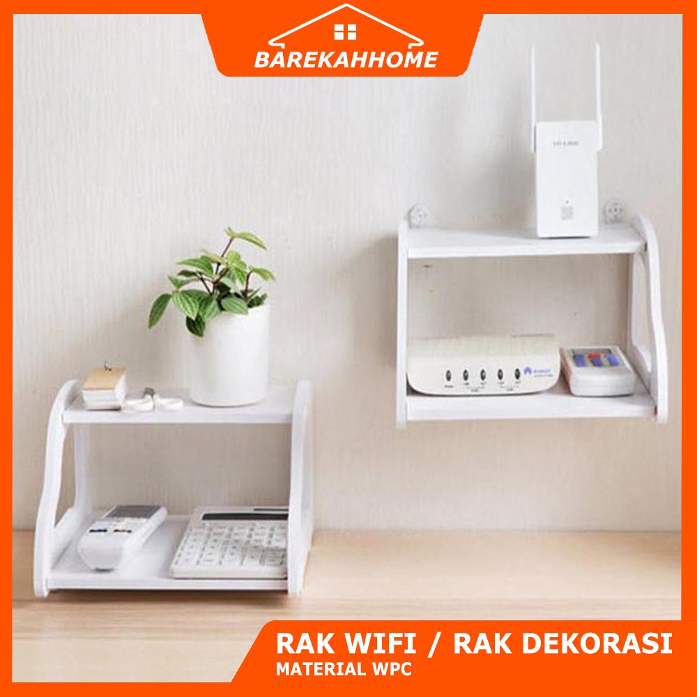 Rak dinding Desktop storage / Rak dinding / Rak vintage Wifi / Rak Wifi