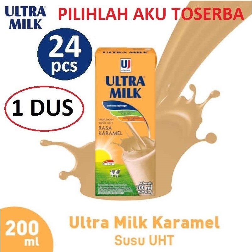 Susu Ultra Karamel - 200 ml - (1 DUS ISI 24)