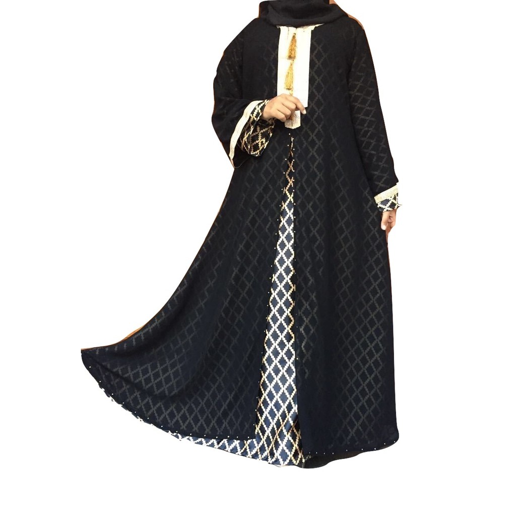 ABAYA GAMIS WANITA DUBAI 012 BAHAN SEMI ORI