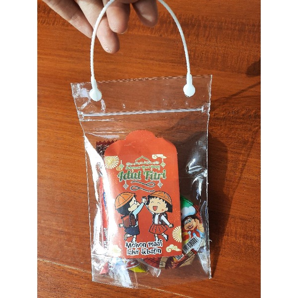 TAS SNACK AMPLOP ANGPAU LEBARAN  IDUL FITRI  PLASTIK 1 PACK ISI 10