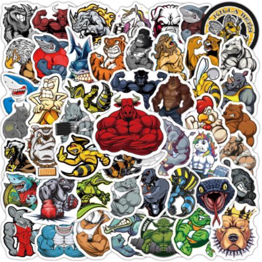 

(BISA COD) S45 STICKER 50 PCS ANIMAL GRAFITI DESIGN TERLENGKAP Kode 262