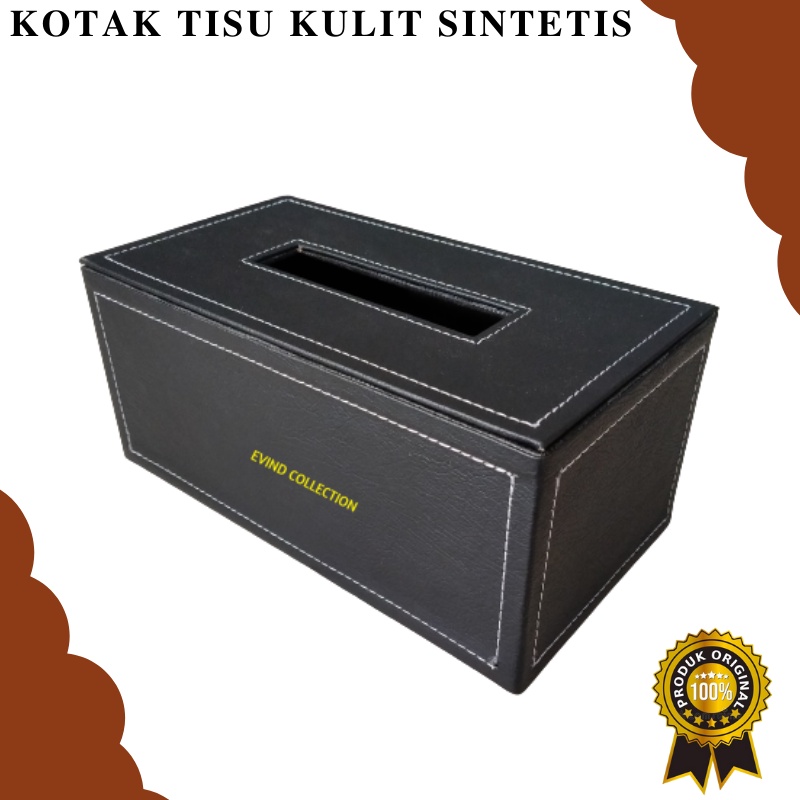 Tempat Tissue Kulit Sintetis Isi 250 Sheet Kotak Tisu Premium