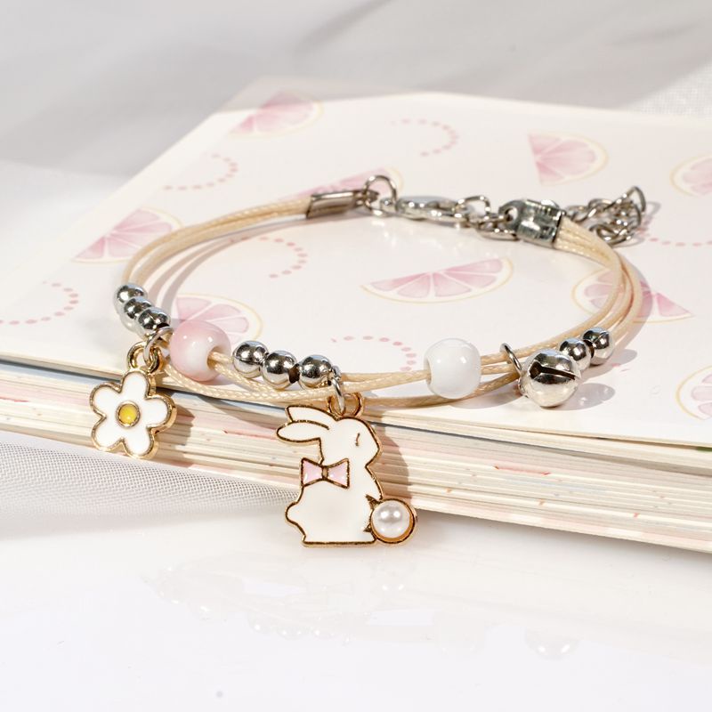 Daisy Gelang Couple Etnik Bead Tali Persahabatan Braided Bracelet/Mahasiswa Friendship Adjustable Fashion Aksesoris ANTOP-O-rabbit
