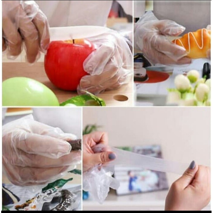 Sarung tangan plastik food sekali pakai