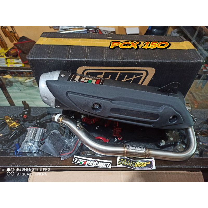 Knalpot Tzm STD Non SS Pro Full Package pcx 150 original 100%