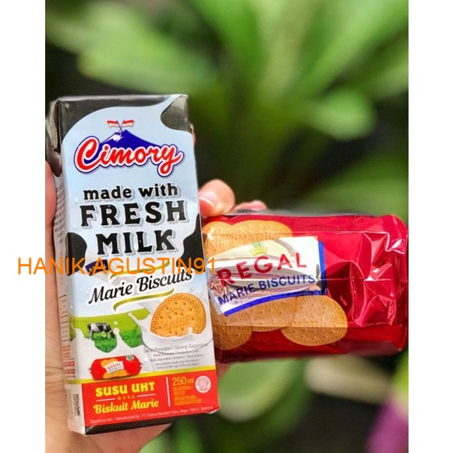 

SUSU CIMORY UHT FRESH MILK 250ML CIMORY MARIE BISCUITS CIMORY REGAL CIMORY MARIE REGAL 120gr