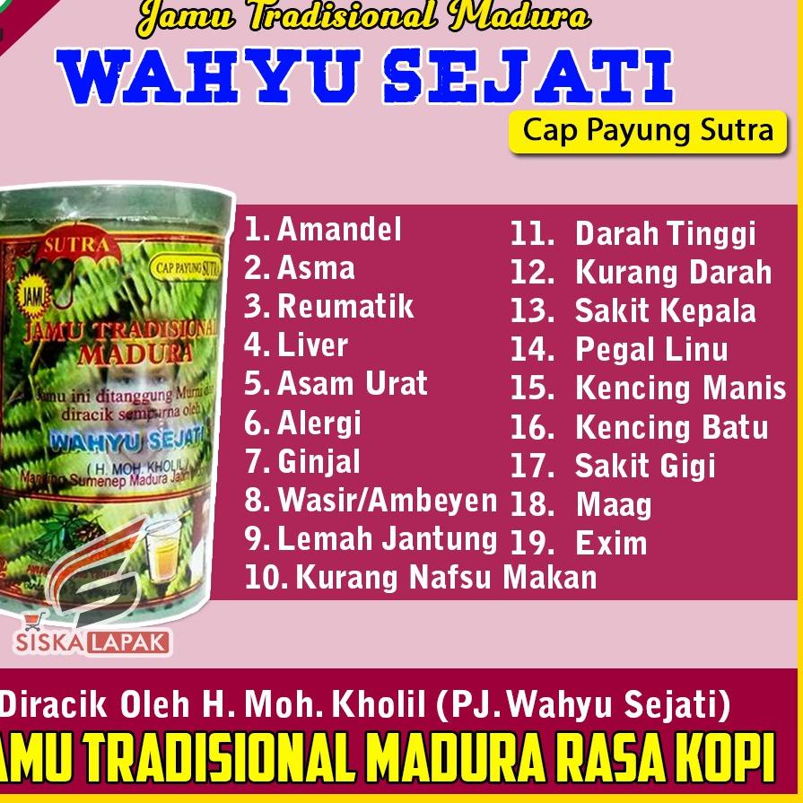 

⭐Promo Terbatas Jamu Wahyu Sejati Herbal Tradisional Madura Asli Rasa Kopi MURAH | 1.1 F⚡ash sale | COD | LAUNCHING