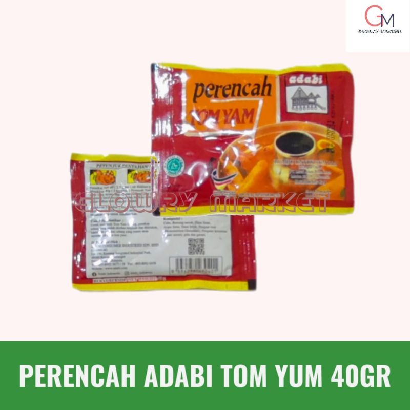 

BUMBU TOMYAM PERENCAH ADABI 40GRAM BUMBU TOMYUM ADABI