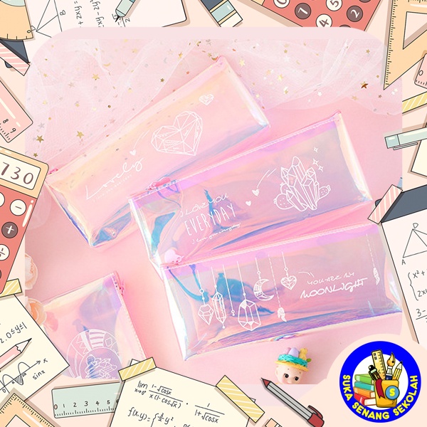 

Kotak Pensil / Tempat Pensil Hologram Transparan SK0069