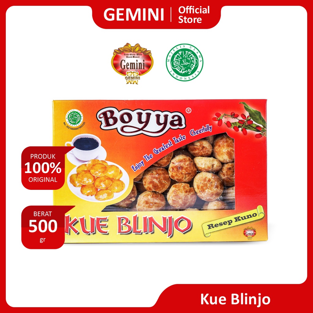 

Gemini - Kue Blinjo Cap Boyya - Cemilan Ringan - Kemasan 500gr
