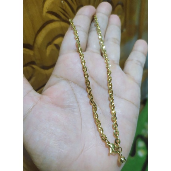 Gelang Kaki Nuri Kaca Cantik Mirip Emas Asli