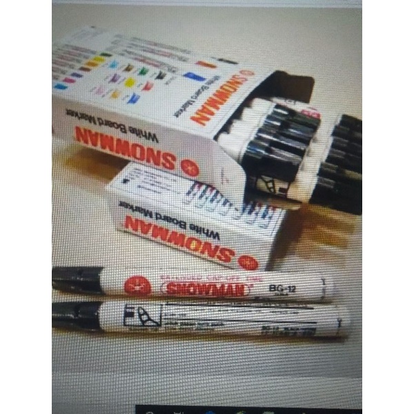 

Spidol Snowman BG12 Marker White Board, warna hitam