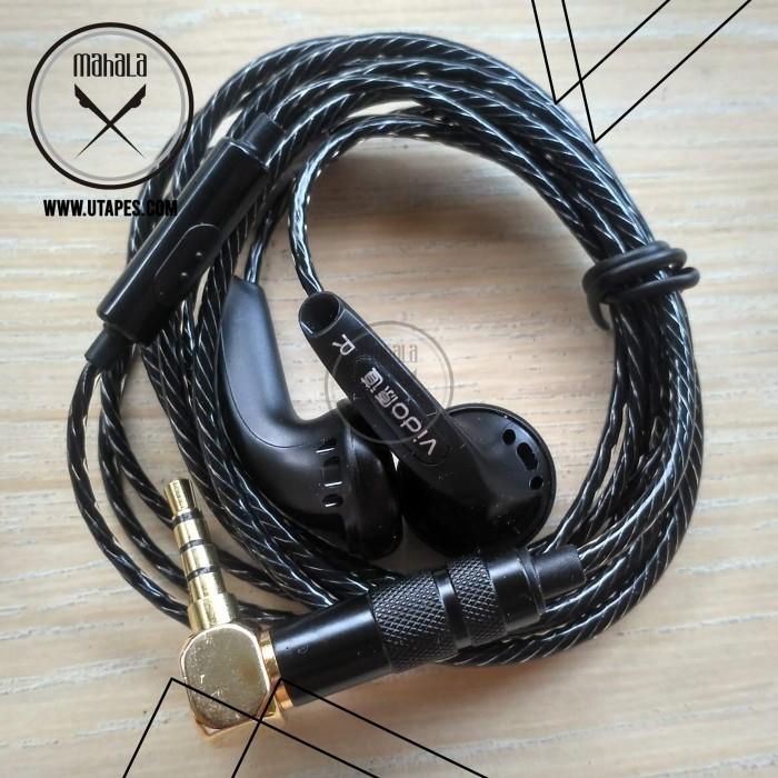 Diy Earbud Vido Recable Silver Coated Copper Cable (With Mic)