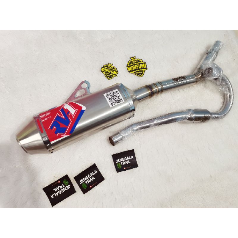 Knalpot Kenalpot NORIFUMI RV1 N4 CRF KLX DTRACKER WR155-PINK