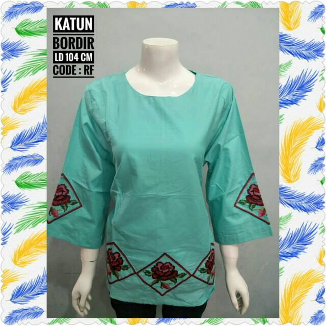Blus katun bordir