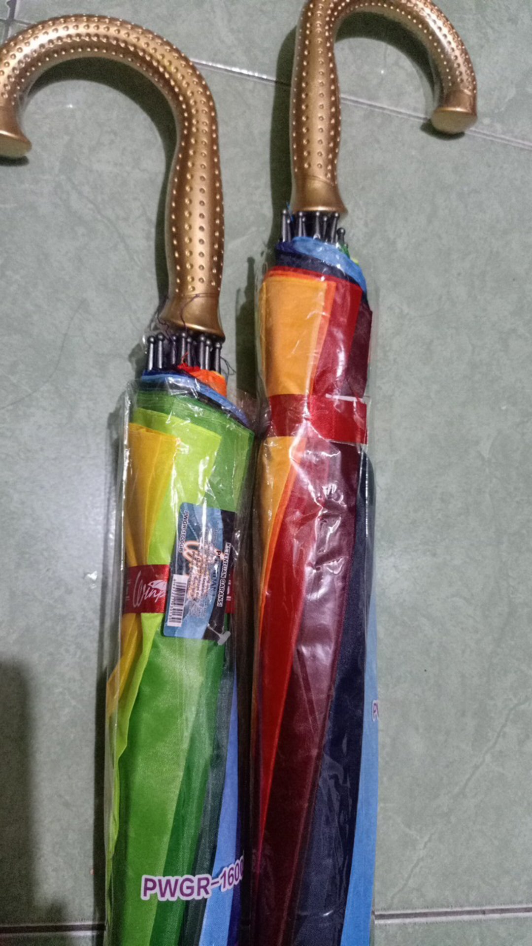 Payung Golf Pelangi Besar Warna Warni 16 Jari Rainbow Jumbo Umbrella /wajib Baca Deskripsi