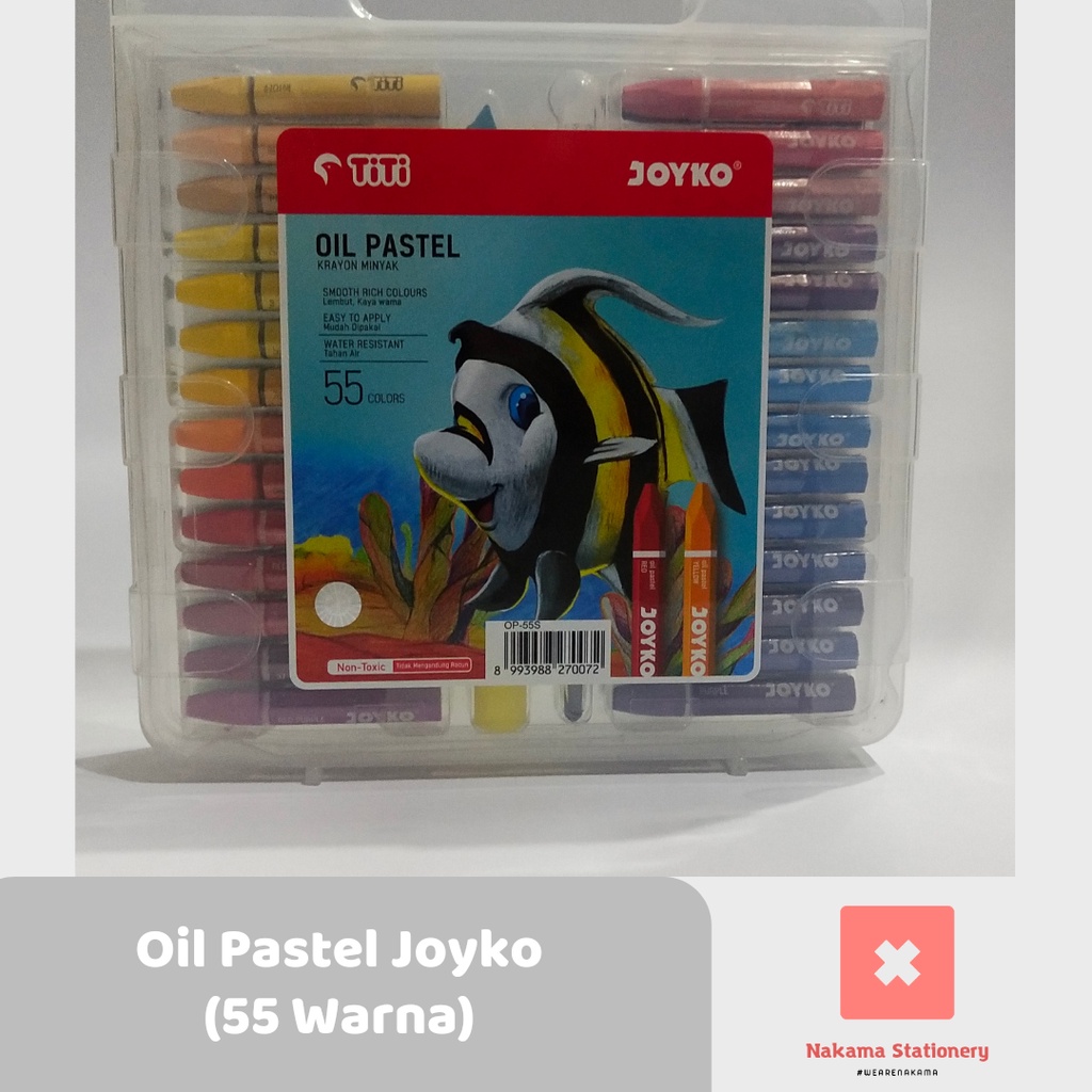 

Joyko krayon minyak 55 warna / Crayon Oil Pastel Joyko 55 warna
