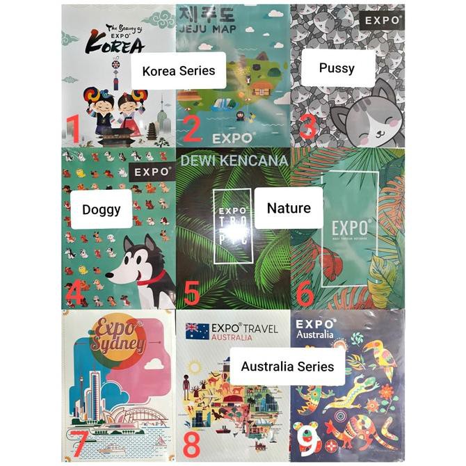 

Buku Tulis EXPO 52 Lembar / Boxy / Campus 1 Pak isi 10 Buku