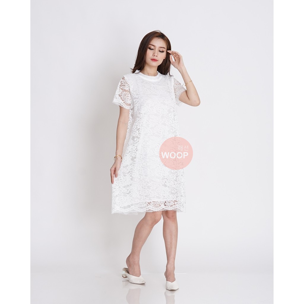 Majestic lace dress pakaian wanita