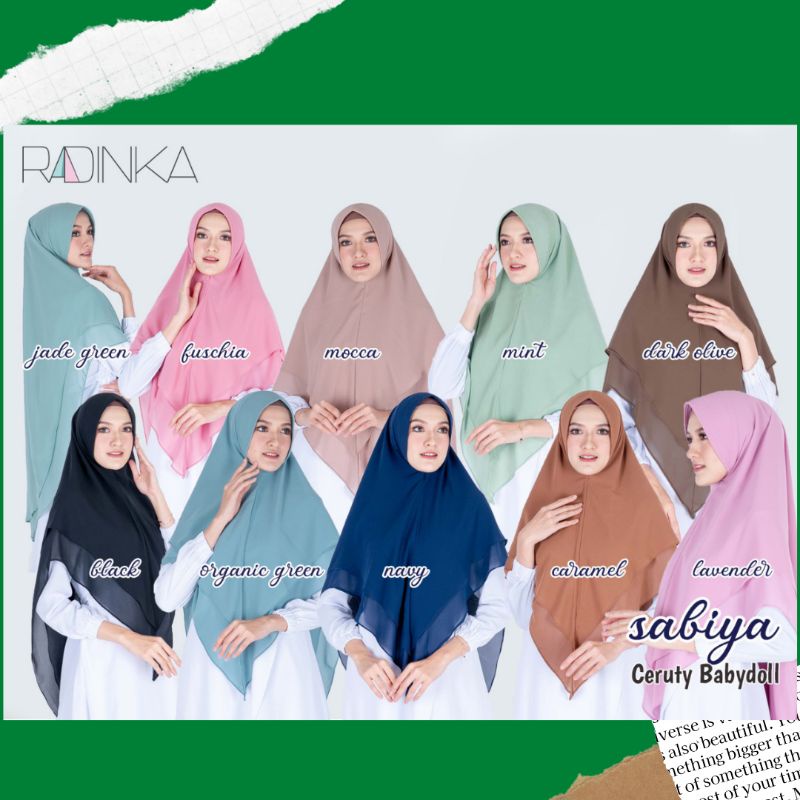 ✅COD Hijab Syar'i Syabina Radinka terbaru By Cutetrik