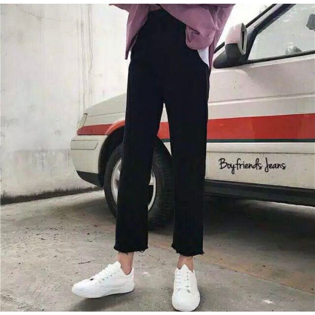 FWR - boyfriend jeans unfinished medium blue