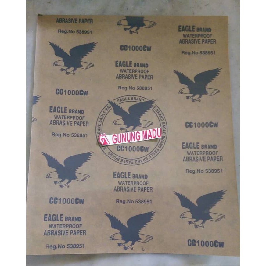 Amplas Halus Lembaran Eagle No 400 500 1000 2000 / Kertas Pasir