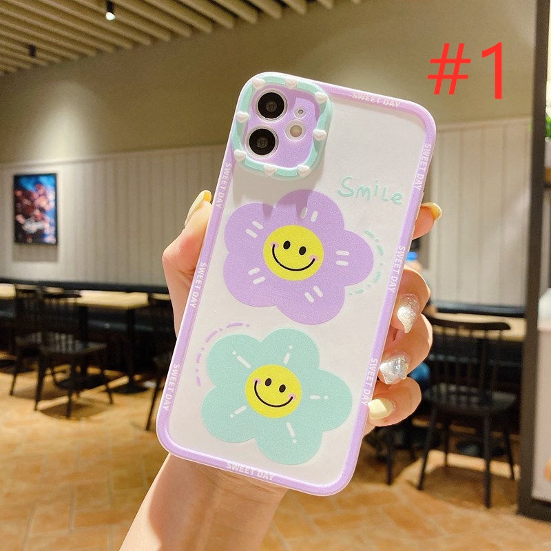 Nice！Sun Flower Soft Case OPPO A53 A33 A31 A5 A9 2020 A16 A54 A55 A74 A15 A15S A3S A52 A92 A57 A39 F1S F9 Pro A7 A5S A12 A11K F11 K3 K5 Reno 4 5 F 6 Realme C1 X XT Casing VIVO Y11 Y12 Y12i Y15 Y17 Y12S Y20 Y20S Y50 Y30 Y30i Y83 Y81 Y91C Y93