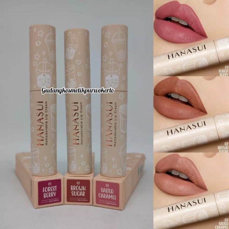 Lipstick Mattedorabble Hanasui Boba