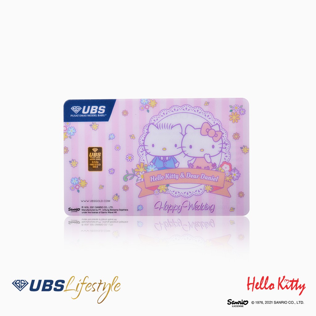 UBS Logam Mulia Sanrio Hello Kitty Happy Wedding Edition 0,5 Gram