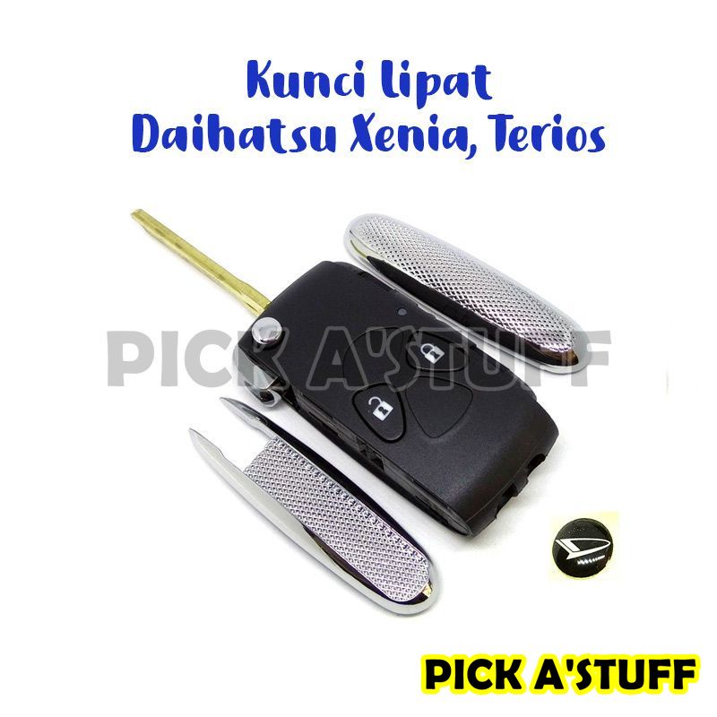 Casing Kunci Lipat FlipKey Rumah Kunci Daihatsu Grand New Xenia Terios