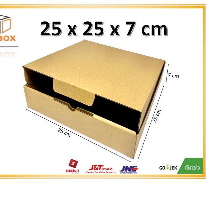 

♦ (10pcs) Kardus 25x25x7 cm...Die Cut untuk kotak baju- Aksesoris- dll, ➪