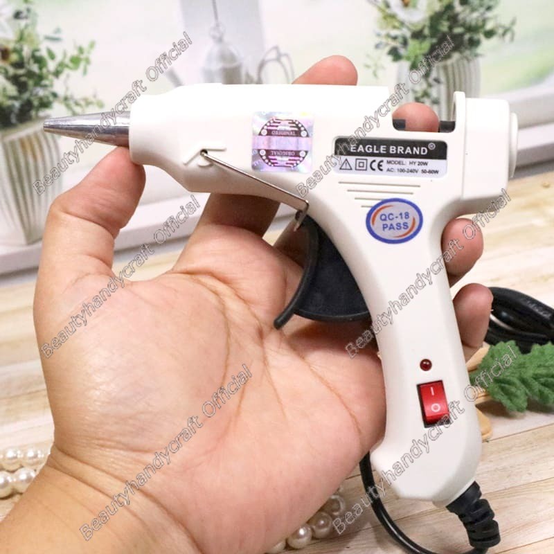 Lem Tembak glue gun on off KECIL awet bandel uk kecil berkualitas tahan lama Lem Lilin