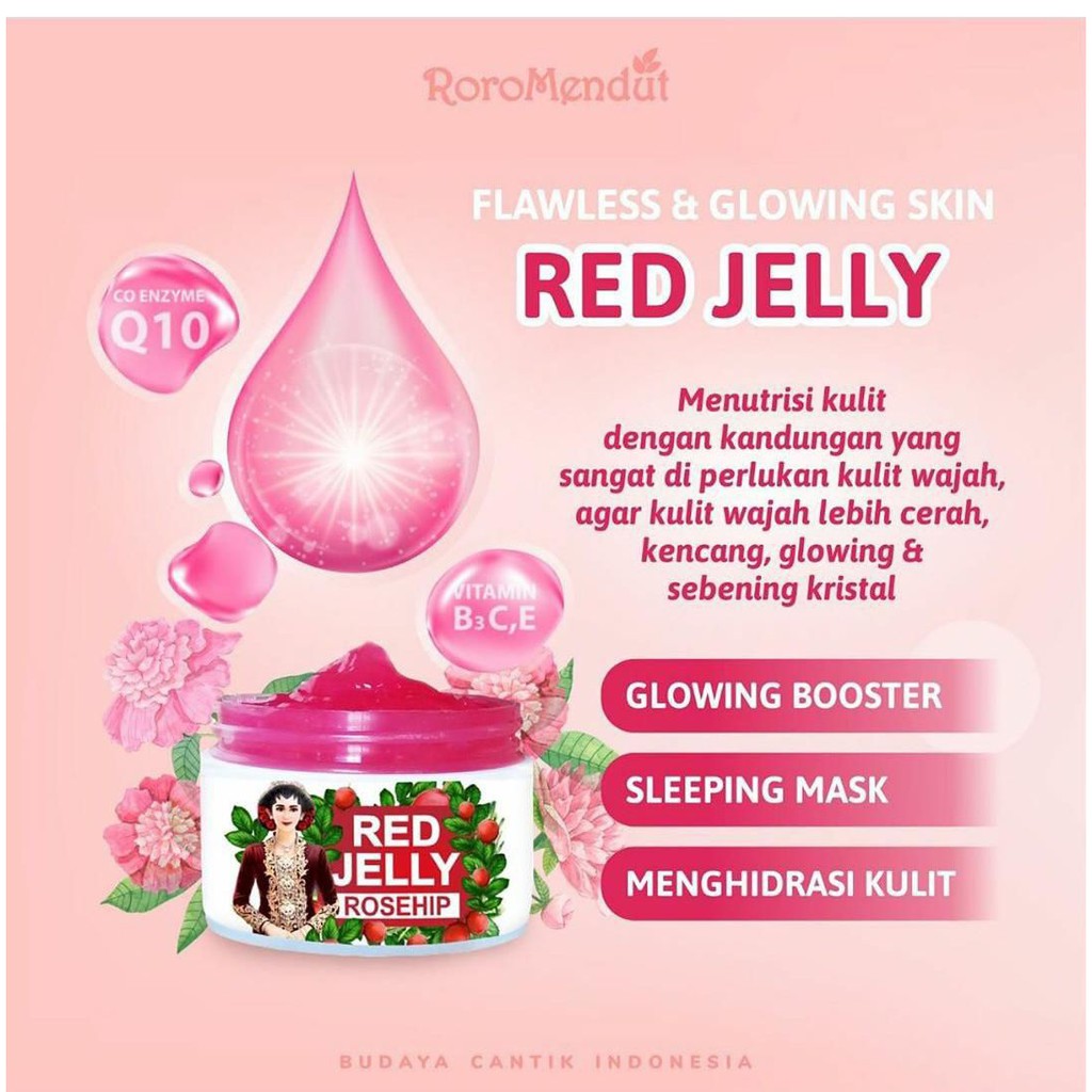 BABEE - SKINCARE RORO MENDUT RED JELLY &amp; GREEN JELLY MINI 15 GRAM / GLOWING SKIN / ACNE PRONE